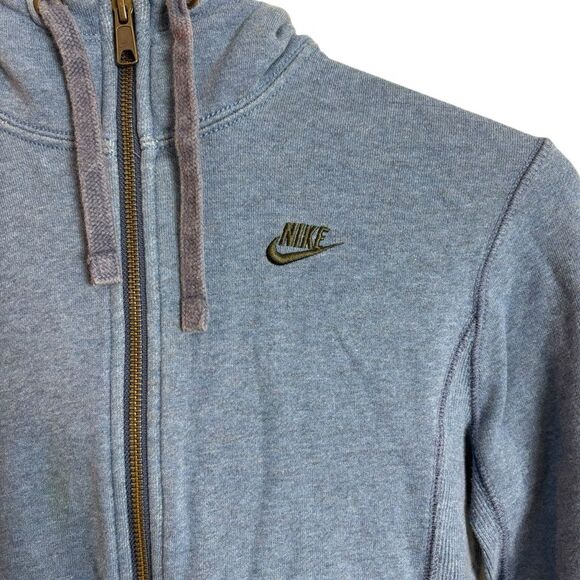Nike Half Zip Hooded Pullover Sweatshirt Heathered Blue Small ASO Bella Swan - Picture 9 of 15